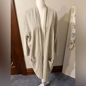 DONNI. Beige Open-Front Cardigan